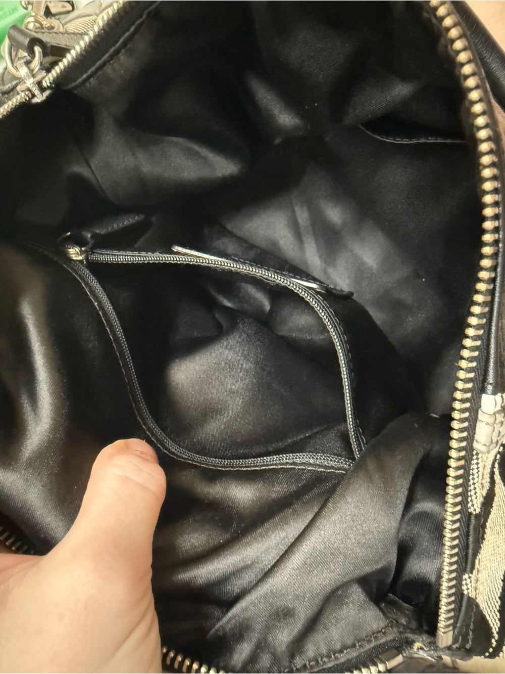 Coach Ashley F17447 Signature Canvas Satchel “Slouchy” Purse Y2K Era Circa 2012 - Picture 7 of 16